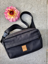 Load image into Gallery viewer, Black and square dog treat bag
